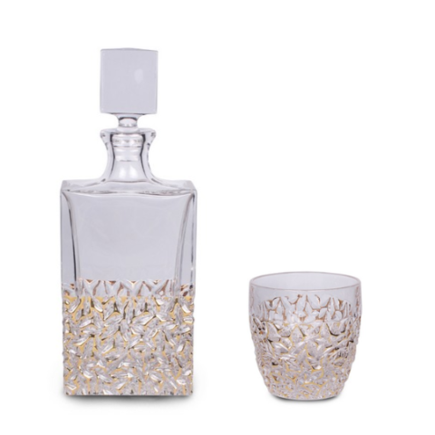 Nicolette Gold Marble кристален комплект за уикси Bohemia 1845